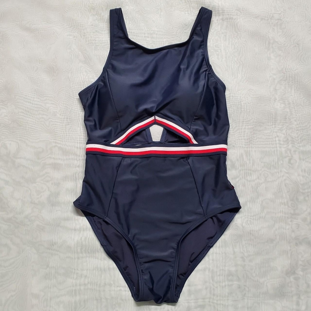 Tommy Hilfiger Signature Stripe Bathing Suit